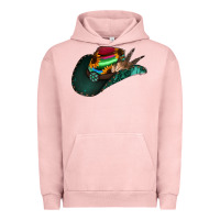 Pigment Salmon Aztec Sunflower Cowboy Hat Urban Hoodie - Bettercallsaul
