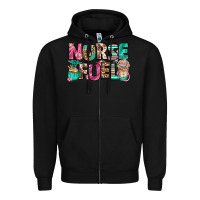 Black nurse fuel coffee cups Zipper Hoodie - Jasminsmagicworld