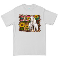 Dove Grey gats baby gots sunflowers wooden serape leopard Premium Tee - Artiststas