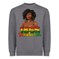 Storm 1865 juneteenth with afro black woman Heavyweight Sweatshirt - texasbilliewilder