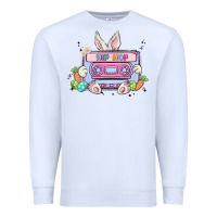 White hip hop easter Premium Sweatshirt - MaliasSmallBusiness