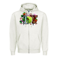 Oatmeal Heather joy and tennis christmas Zipper Hoodie - AdoDesignShop