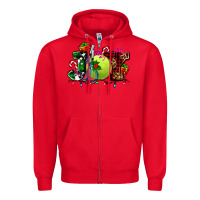 Red joy and tennis christmas Zipper Hoodie - AdoDesignShop