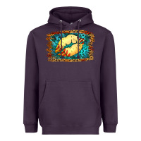 Plum Softball Lips Heavyweight Hoodie - Jasminsmagicworld
