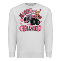 Dove Grey heart crusher Premium Sweatshirt - MaliasSmallBusiness