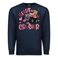 Navy heart crusher Premium Sweatshirt - MaliasSmallBusiness