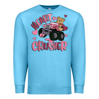 Ocean Blue heart crusher Premium Sweatshirt - MaliasSmallBusiness