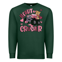 Sports Green heart crusher Premium Sweatshirt - MaliasSmallBusiness