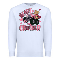 White heart crusher Premium Sweatshirt - MaliasSmallBusiness