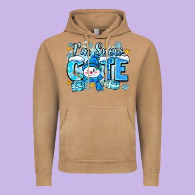 I'm Snow Cute Vintage Hoodie Designed By Zillion Design Studio