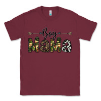 Burgundy boy mama Classic Tee - CowhideDigitalArt