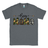 Charcoal Heather boy mama Classic Tee - CowhideDigitalArt