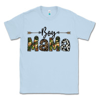 Dusty Blue boy mama Classic Tee - CowhideDigitalArt