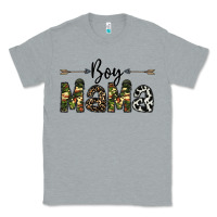 Heather Grey boy mama Classic Tee - CowhideDigitalArt