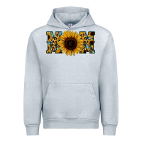Heather Grey Leopard Sunflower Gemstone Mom Urban Hoodie - Bettercallsaul