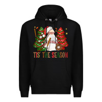 Black tis' the season baseball christmas cakes bbs Premium Hoodie - BundleAndBundleShop