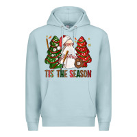 Blue Mist tis' the season baseball christmas cakes bbs Premium Hoodie - BundleAndBundleShop