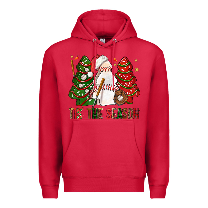 Tis' The Season Baseball Christmas Cakes Bbs Premium Hoodie by BundleAndBundleShop | Teevron