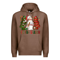 Chestnut tis' the season baseball christmas cakes bbs Premium Hoodie - BundleAndBundleShop