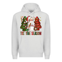 Dove Grey tis' the season baseball christmas cakes bbs Premium Hoodie - BundleAndBundleShop