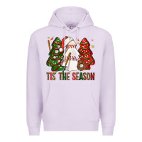 Lilac tis' the season baseball christmas cakes bbs Premium Hoodie - BundleAndBundleShop