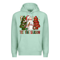 Seafoam tis' the season baseball christmas cakes bbs Premium Hoodie - BundleAndBundleShop