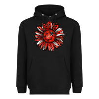 Black Ladybug Sunflower Heavyweight Hoodie - Jasminsmagicworld