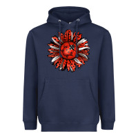 Navy Ladybug Sunflower Heavyweight Hoodie - Jasminsmagicworld