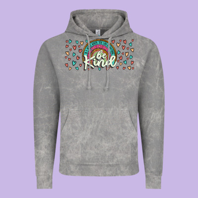 Be Kind Vintage Hoodie Designed By Jahusdesignshop