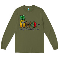 Army Green two fruity birthday cutie Long Sleeve Tee - CowhideDigitalArt