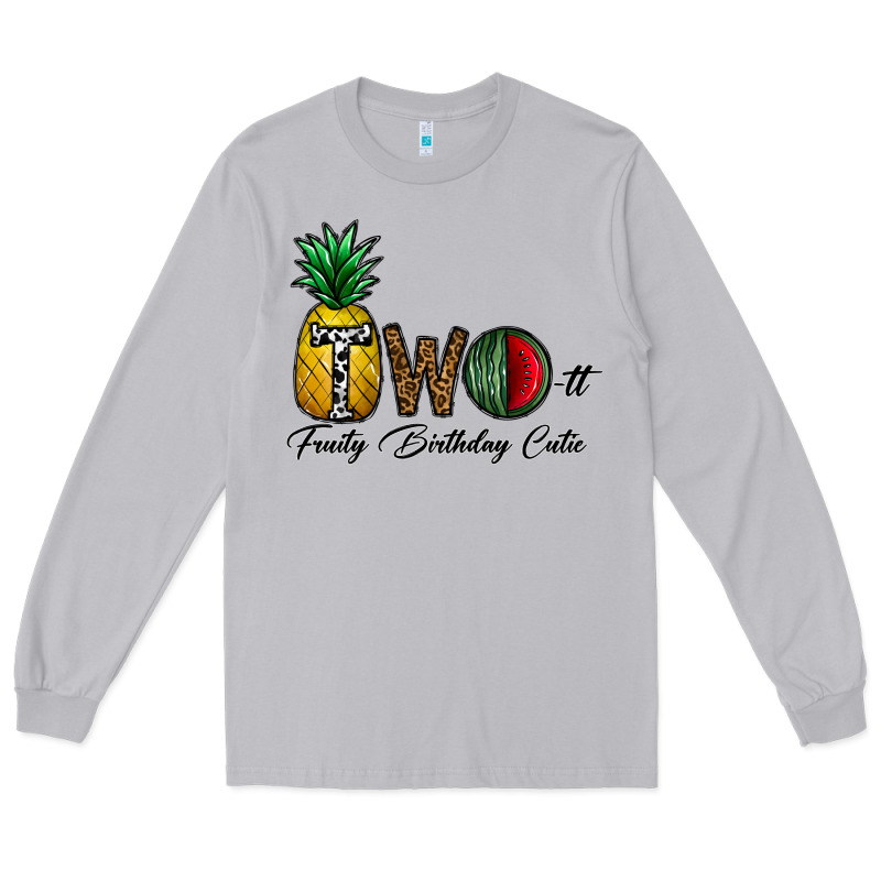 Two Fruity Birthday Cutie Long Sleeve Tee by CowhideDigitalArt | Teevron