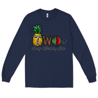 Navy two fruity birthday cutie Long Sleeve Tee - CowhideDigitalArt