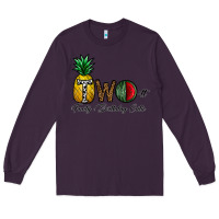 Plum two fruity birthday cutie Long Sleeve Tee - CowhideDigitalArt
