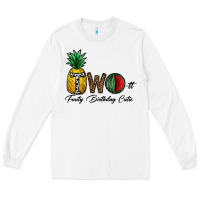 White two fruity birthday cutie Long Sleeve Tee - CowhideDigitalArt