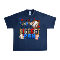 Navy i will always be your biggest fan baseball Urban Heavy Tee - Zillion Design Studio