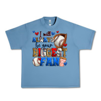 Pebble Blue i will always be your biggest fan baseball Urban Heavy Tee - Zillion Design Studio