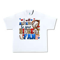 White i will always be your biggest fan baseball Urban Heavy Tee - Zillion Design Studio