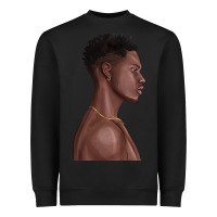 Black afro black man Heavyweight Sweatshirt - texasbilliewilder