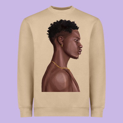Heavyweight Sweatshirt afro black man