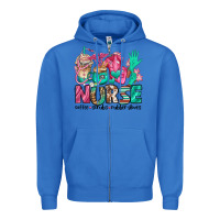 True Royal nurse coffee scrubs rubber gloves Zipper Hoodie - Jasminsmagicworld