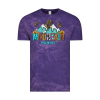 Cloud Purple mountain mama Vintage Tee - texasbilliewilder