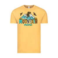 Vintage Mustard mountain mama Vintage Tee - texasbilliewilder