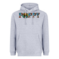 Heather Grey poppy cowhide sunflower Heavyweight Hoodie - Jasminsmagicworld