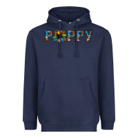 Navy poppy cowhide sunflower Heavyweight Hoodie - Jasminsmagicworld