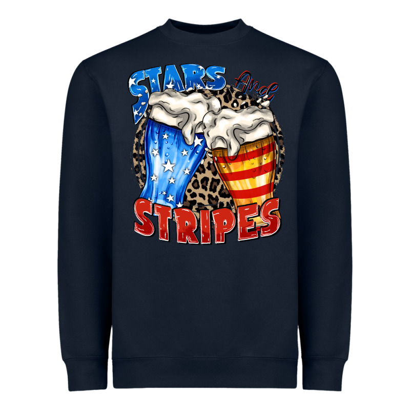 Stars And Stripes Beer Heavyweight Sweatshirt by Zillion Design Studio | Teevron