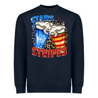 Navy stars and stripes beer Heavyweight Sweatshirt - Zillion Design Studio
