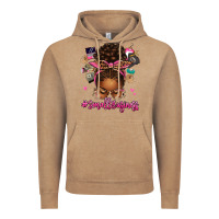 Vintage Coffee small business afro messy bun Vintage Hoodie - texasbilliewilder