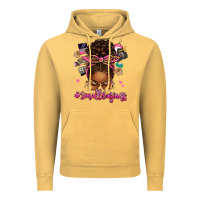 Vintage Mustard small business afro messy bun Vintage Hoodie - texasbilliewilder