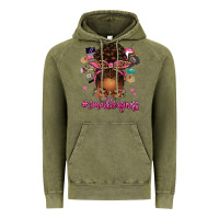 Vintage Olive small business afro messy bun Vintage Hoodie - texasbilliewilder