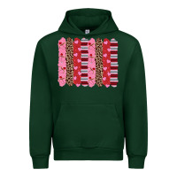 Forest Green valentine's day brushstrokes Urban Hoodie - RanaPortraitStore